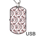 Signs Of Christmas Time  Dog Tag USB Flash (One Side)