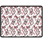Signs Of Christmas Time  Two Sides Fleece Blanket (Large)