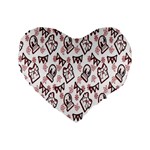 Signs Of Christmas Time  Standard 16  Premium Flano Heart Shape Cushions