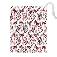 Signs Of Christmas Time  Drawstring Pouch (4XL) from ArtsNow.com Front