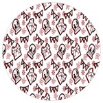 Signs Of Christmas Time  Round Trivet