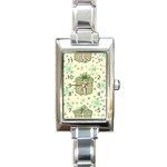 Purple Gifts On A Holy Night   Rectangle Italian Charm Watch