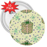 Purple Gifts On A Holy Night   3  Buttons (10 pack) 