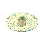 Purple Gifts On A Holy Night   Sticker (Oval)