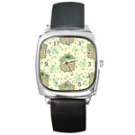 Purple Gifts On A Holy Night   Square Metal Watch