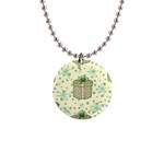 Purple Gifts On A Holy Night   1  Button Necklace