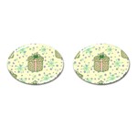 Purple Gifts On A Holy Night   Cufflinks (Oval)