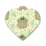 Purple Gifts On A Holy Night   Dog Tag Heart (Two Sides)
