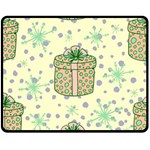 Purple Gifts On A Holy Night   Fleece Blanket (Medium)