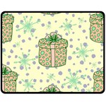 Purple Gifts On A Holy Night   Two Sides Fleece Blanket (Medium)