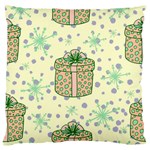 Purple Gifts On A Holy Night   Large Premium Plush Fleece Cushion Case (Two Sides)