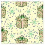 Purple Gifts On A Holy Night   Square Satin Scarf (36  x 36 )