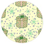 Purple Gifts On A Holy Night   Round Trivet
