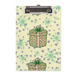 Purple Gifts On A Holy Night   A5 Acrylic Clipboard