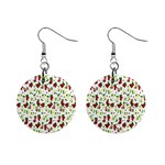 Warm Christmas  Mini Button Earrings