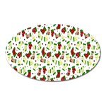 Warm Christmas  Oval Magnet
