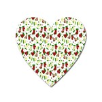 Warm Christmas  Heart Magnet