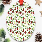 Warm Christmas  Oval Ornament (Two Sides)
