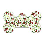 Warm Christmas  Dog Tag Bone (One Side)