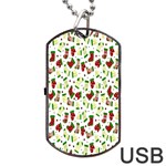 Warm Christmas  Dog Tag USB Flash (Two Sides)