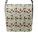 Warm Christmas  Flap Closure Messenger Bag (L)
