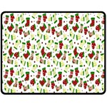 Warm Christmas  Two Sides Fleece Blanket (Medium)