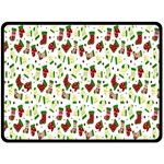 Warm Christmas  Two Sides Fleece Blanket (Large)