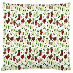 Warm Christmas  Large Premium Plush Fleece Cushion Case (One Side)