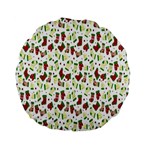 Warm Christmas  Standard 15  Premium Flano Round Cushions