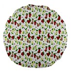 Warm Christmas  Large 18  Premium Flano Round Cushions