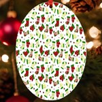 Warm Christmas  UV Print Acrylic Ornament Oval