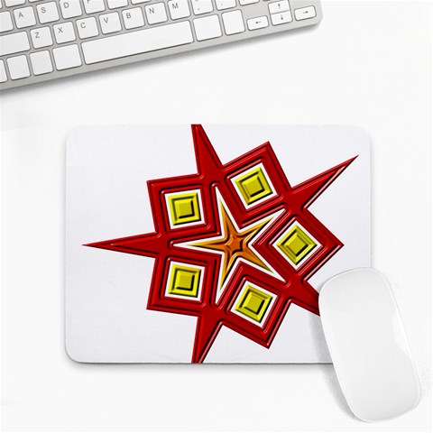 Pattern Tile Decorative Design Star Small Mousepad from ArtsNow.com Front