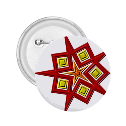 Pattern Tile Decorative Design Star 2.25  Buttons from ArtsNow.com Front