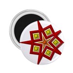 Pattern Tile Decorative Design Star 2.25  Magnets
