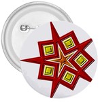 Pattern Tile Decorative Design Star 3  Buttons
