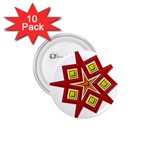Pattern Tile Decorative Design Star 1.75  Buttons (10 pack)