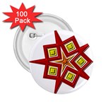 Pattern Tile Decorative Design Star 2.25  Buttons (100 pack) 
