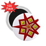 Pattern Tile Decorative Design Star 2.25  Magnets (100 pack) 