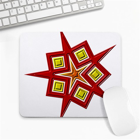 Pattern Tile Decorative Design Star Large Mousepad from ArtsNow.com Front