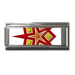 Pattern Tile Decorative Design Star Superlink Italian Charm (9mm)
