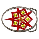Pattern Tile Decorative Design Star Belt Buckles