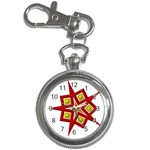 Pattern Tile Decorative Design Star Key Chain Watches