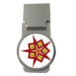 Pattern Tile Decorative Design Star Money Clips (Round) 