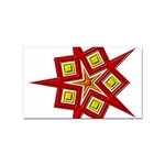 Pattern Tile Decorative Design Star Sticker (Rectangular)