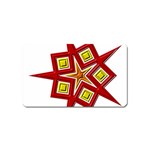 Pattern Tile Decorative Design Star Magnet (Name Card)
