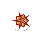 Pattern Tile Decorative Design Star Golf Ball Marker (10 pack)