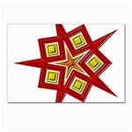Pattern Tile Decorative Design Star Postcards 5  x 7  (Pkg of 10)