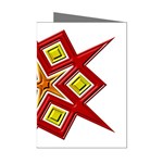 Pattern Tile Decorative Design Star Mini Greeting Cards (Pkg of 8)