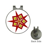 Pattern Tile Decorative Design Star Hat Clips with Golf Markers