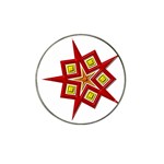 Pattern Tile Decorative Design Star Hat Clip Ball Marker (10 pack)